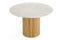 Modrest - Cambridge White Marble & Mango Round Dining Table