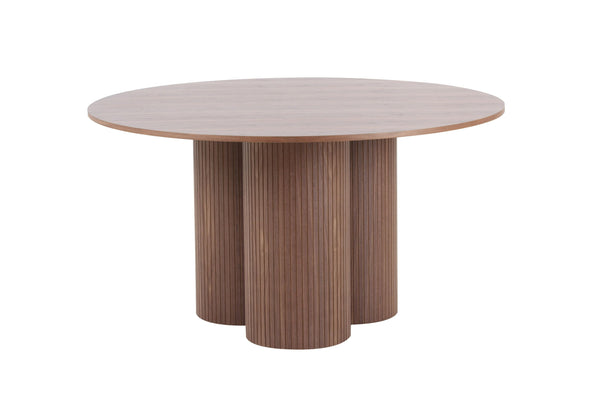 Modrest Depew - Mid-Century Modern Walnut Round Dining Table