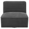 Cobie Upholstered Swivel Armless Chair Natural
