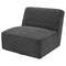 Cobie Upholstered Swivel Armless Chair Natural