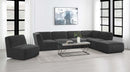 Cobie Upholstered Swivel Armless Chair Natural