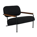 Zeus Chair with Black Cotton Fabric
