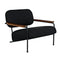 Zeus Chair with Black Cotton Fabric