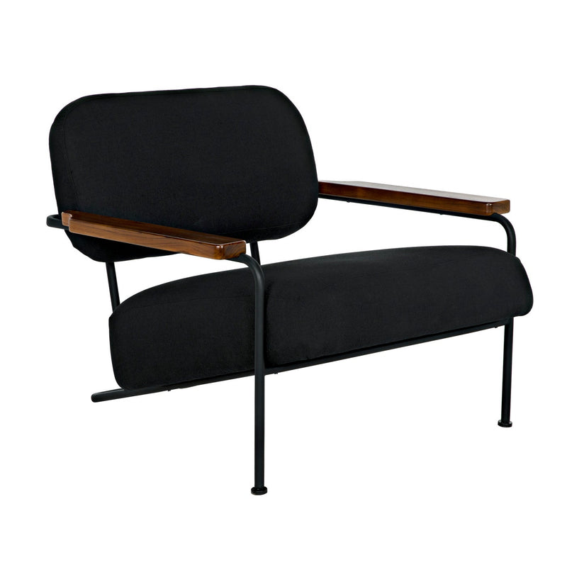 Zeus Chair with Black Cotton Fabric