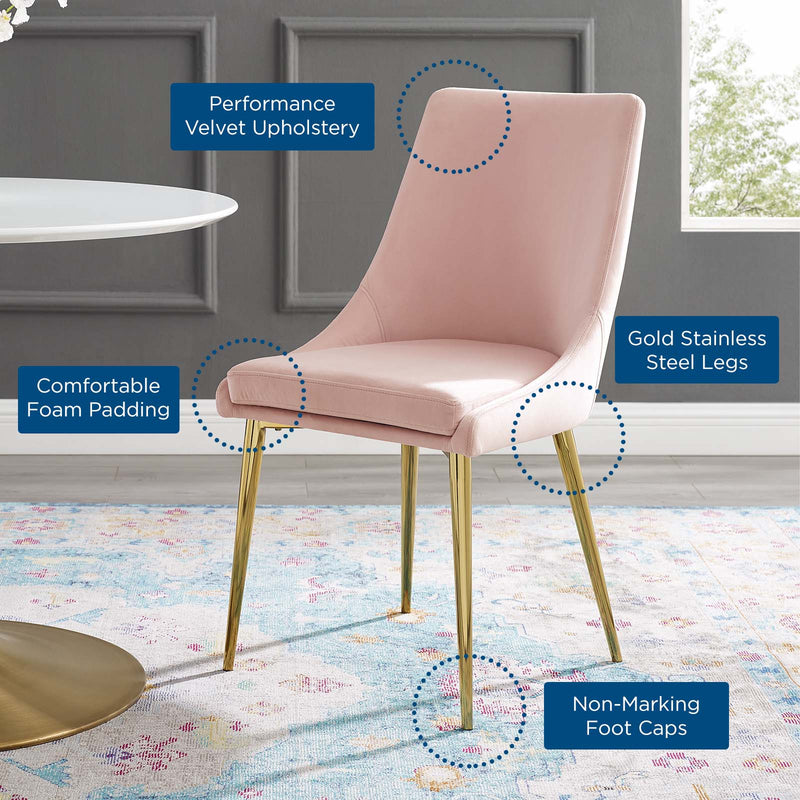 Accent Performance Velvet Dining Chair