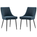 Upholstered Fabric Dining Chairs - Set of 2