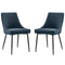 Upholstered Fabric Dining Chairs - Set of 2
