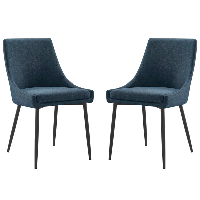 Upholstered Fabric Dining Chairs - Set of 2