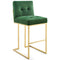 Privy Velvet Bar Stool