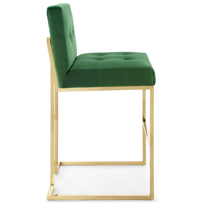 Privy Velvet Bar Stool
