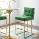 Privy Velvet Bar Stool