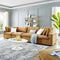 Commix Down Filled Overstuffed Performance Velvet 4-Seater Sofa