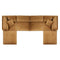 Commix Down Filled Overstuffed Performance Velvet 6-Piece Sectional Sofa