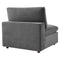 Commix Down Filled Overstuffed Performance Velvet 6-Piece Sectional Sofa