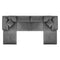 Commix Down Filled Overstuffed Performance Velvet 6-Piece Sectional Sofa