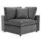 Commix Down Filled Overstuffed Performance Velvet 6-Piece Sectional Sofa