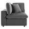 Commix Down Filled Overstuffed Performance Velvet 6-Piece Sectional Sofa
