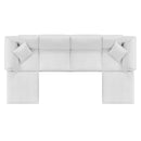 Commix Down Filled Overstuffed Performance Velvet 6-Piece Sectional Sofa