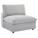 Commix Down Filled Overstuffed Performance Velvet 5-Piece Sectional Sofa