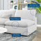 Commix Down Filled Overstuffed Performance Velvet 5-Piece Sectional Sofa