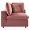 Commix Down Filled Overstuffed Performance Velvet 7-Piece Sectional Sofa