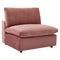 Commix Down Filled Overstuffed Performance Velvet 7-Piece Sectional Sofa