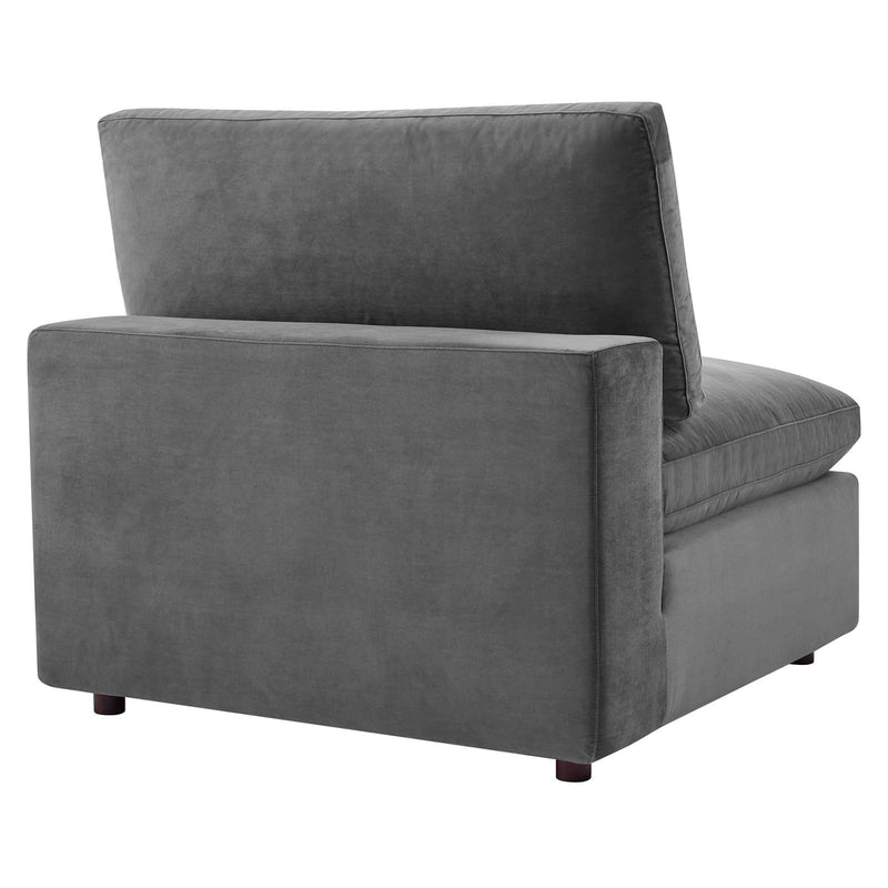 Commix Down Filled Overstuffed Performance Velvet 7-Piece Sectional Sofa