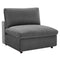 Commix Down Filled Overstuffed Performance Velvet 7-Piece Sectional Sofa