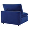Commix Down Filled Overstuffed Performance Velvet 7-Piece Sectional Sofa