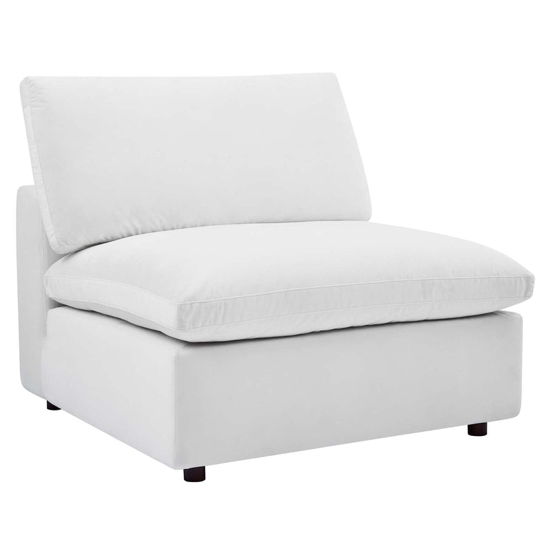 Commix Down Filled Overstuffed Performance Velvet 7-Piece Sectional Sofa