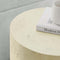 Cosmos 16" Round Burl Wood Side Table