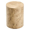 Cosmos 16" Round Burl Wood Side Table
