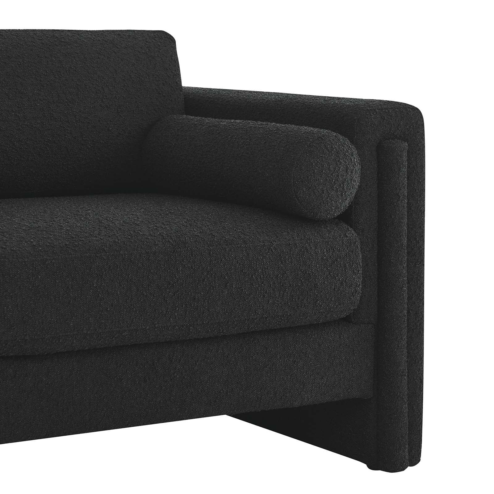 Visible Boucle Fabric Sofa