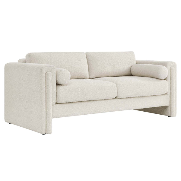 Visible Boucle Fabric Sofa