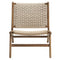 Saoirse Woven Rope Wood Accent Lounge Chair