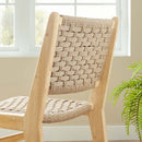 Saoirse Woven Rope Wood Dining Side Chair - Set of 2