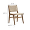 Saoirse Woven Rope Wood Dining Side Chair - Set of 2