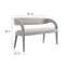 Pinnacle Boucle Fabric Accent Bench