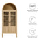Tessa Tall Arched Storage Display Cabinet