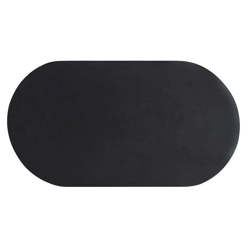 Caspian Oval Concrete Coffee Table