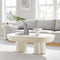 Caspian Oval Concrete Coffee Table