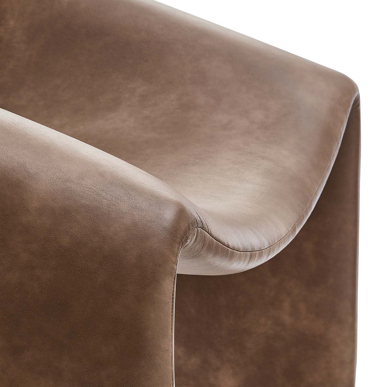 Vivi Vegan Leather Accent Chair
