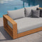 Tahoe Acacia Wood Outdoor Patio Acacia Wood Loveseat