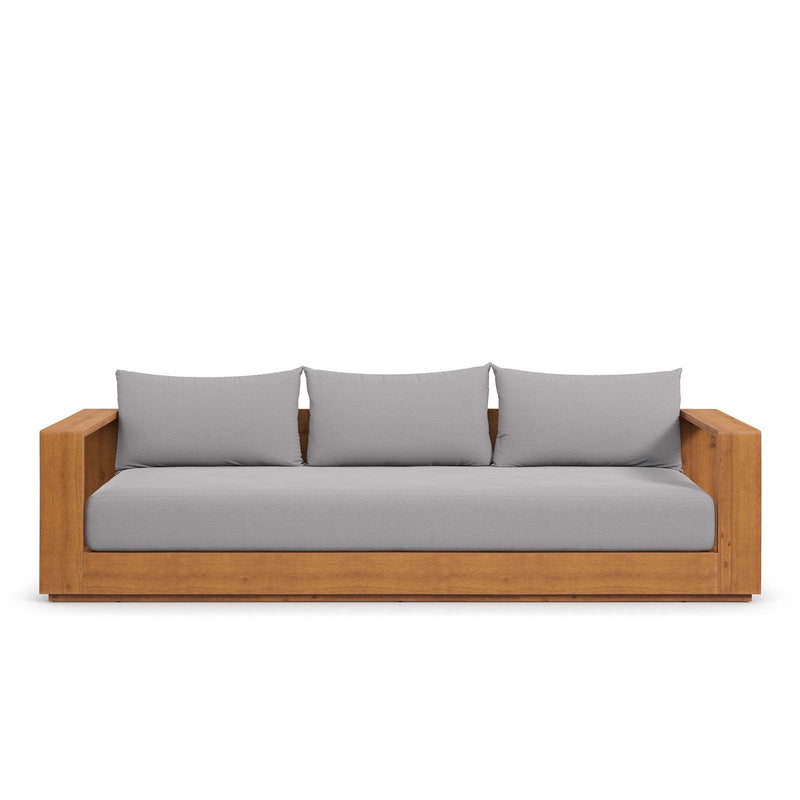 Tahoe Outdoor Patio Acacia Wood Sofa