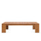 Tahoe Outdoor Patio Acacia Wood 2-Piece Sofa and Coffee Table Set