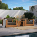 Tahoe Outdoor Patio Acacia Wood 3-Piece Furniture Set