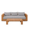 Tahoe Outdoor Patio Acacia Wood 2-Piece Sofa and Coffee Table Set