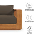 Tahoe Outdoor Patio Acacia Wood 5-Piece Furniture Set