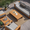 Tahoe Outdoor Patio Acacia Wood 5-Piece Furniture Set