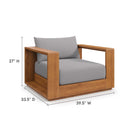 Tahoe Outdoor Patio Acacia Wood 5-Piece Furniture Set